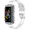 Pasek Silikonowy do Huawei Band 8 / Huawei Band 9 / Huawei Band 10, Przezroczysty