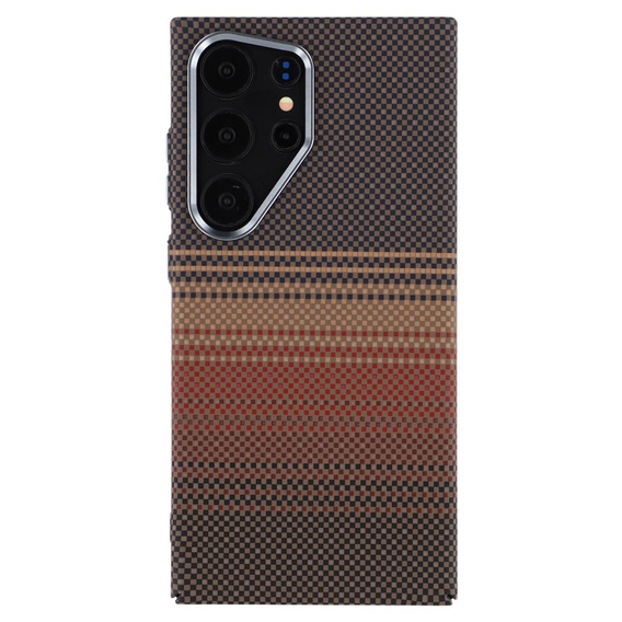 Etui do Samsung Galaxy S25 Ultra, Carbon Fiber MagSafe, złote