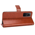 Etui z klapką do Xiaomi Redmi Note 12S, Wallet, brązowe