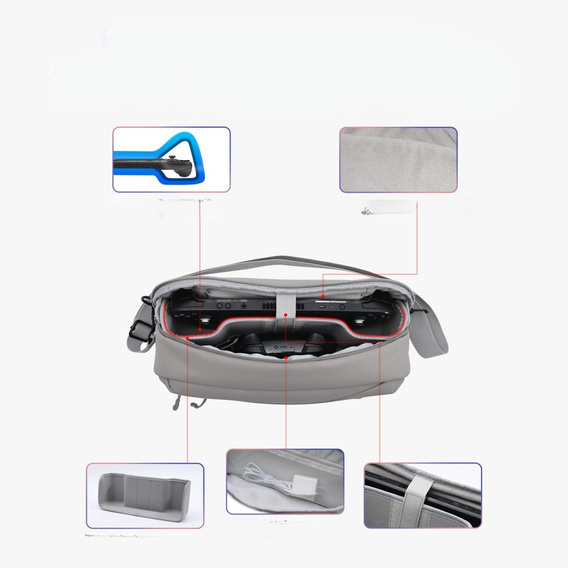 Szara torba ochronna StarTRC Games – do Steam Deck i Steam Deck OLED