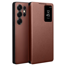 Skórzane etui z klapką QIALINO do Samsung Galaxy S25 Ultra