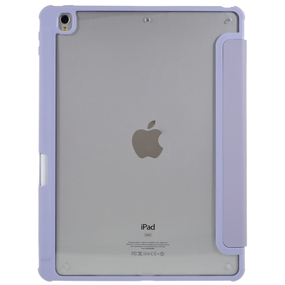 Etui do iPad 10.2" 2021/2020/2019 (9/8/7 gen.), Smartcase Hybrid, z miejscem na rysik, fioletowe