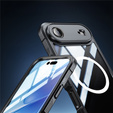 Etui do iPhone Air, Shockproof, ze szkłem, do MagSafe, czarne