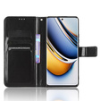 Etui z klapką do Realme 11 Pro 5G / Pro+ 5G, Crazy Horse Wallet, czarne