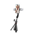 Tech-Protect Kijek Selfie Stick Tripod Bluetooth z lampą LED, czarny