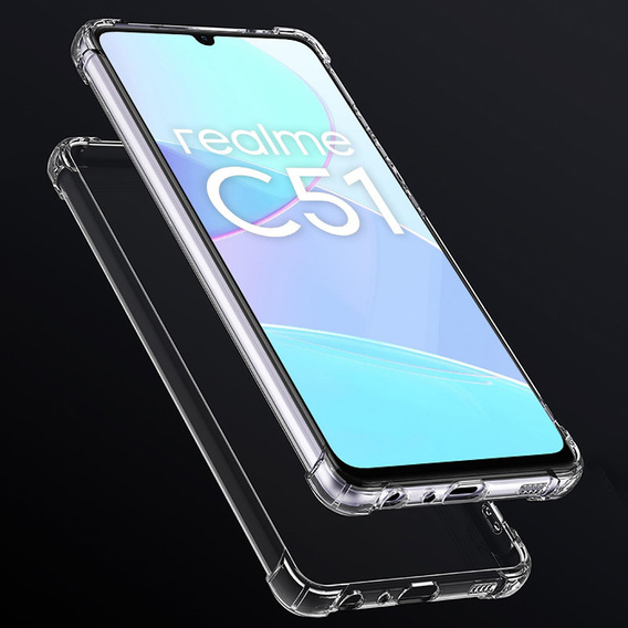 Etui do Realme C51, Dropproof, przezroczyste