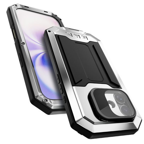 Etui pancerne  R-JUST z osłoną ekranu i podstawką do iPhone 17