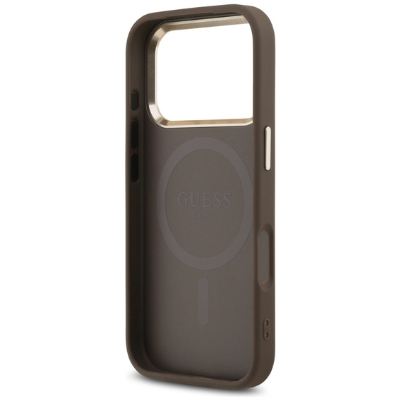 Etui Guess 4G Triangle Logo MagSafe do iPhone 17 Pro