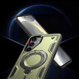 Etui do Samsung Galaxy S24 FE, Military MagSafe, zielone