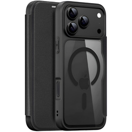 Etui Dux Ducis do iPhone 17 Pro Max, Skin X Pro,  z klapką, do MagSafe, czarne