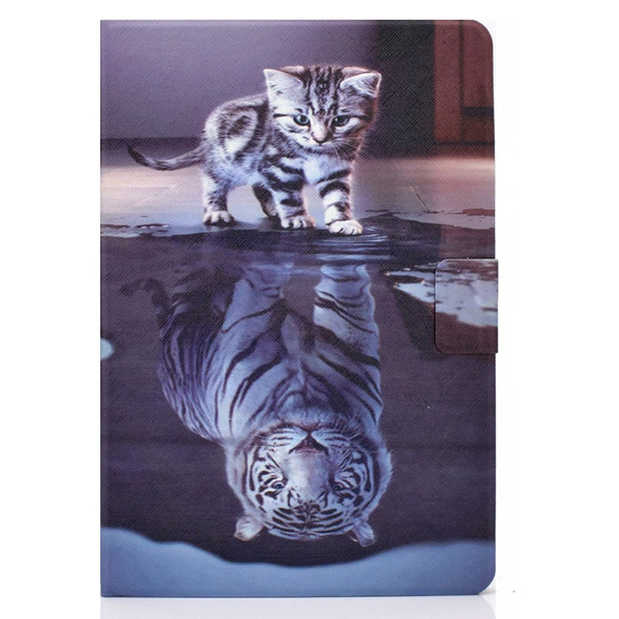 Etui do Samsung Galaxy Tab A9+ X210 / X215 / X216B, cat and tiger
