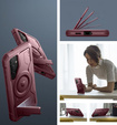 Etui pancerne do Samsung Galaxy S24, Dexnor Full Body MagSafe,  czerwone