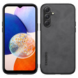 Zestaw Etui do Samsung Galaxy A14 5G, ERBORD Business, z blaszką do uchwytów samochodowych, Szare + Szkło