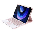Etui z klawiaturą do Xiaomi Pad 6 / 6 Pro, Touchpad, różowe