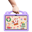 Etui do Samsung Galaxy Tab A9+, Cute Patterns, z podstawką, Fioletowe