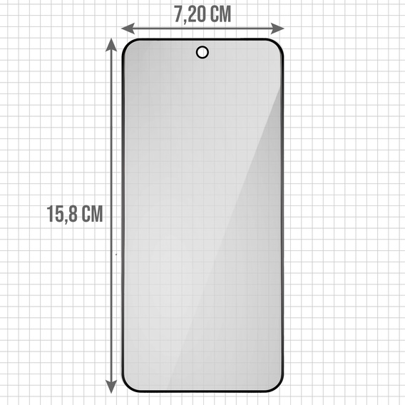 Szkło hartowane prywatyzujące ERBORD Anti-Spy (2 szt.) do OnePlus 15