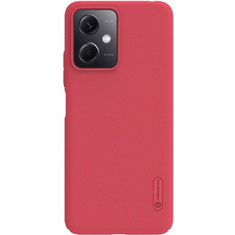 Etui NILLKIN do Xiaomi Redmi Note 12 5G / POCO X5 5G, Obudowa Super Frosted Shield Case, Czerwone