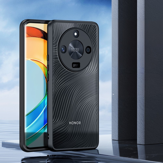 Etui DuxDucis do Honor Magic 6 Lite 5G, Aimo case, przezroczyste / czarne