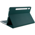 Etui z klawiaturą do Samsung Galaxy Tab S7 T870/T875 / S8, Pen Slot, zielone