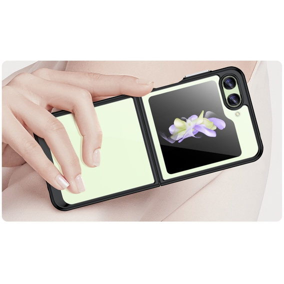 Etui do Samsung Galaxy Z Flip 5 5G, Fusion Hybrid, przezroczyste / czarne