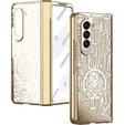 Etui do Samsung Galaxy Z Fold 5 5G, Mechanical Legend, złote