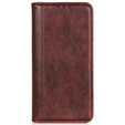 Etui z klapką do Xiaomi 15 Ultra, Split Leather, brązowe
