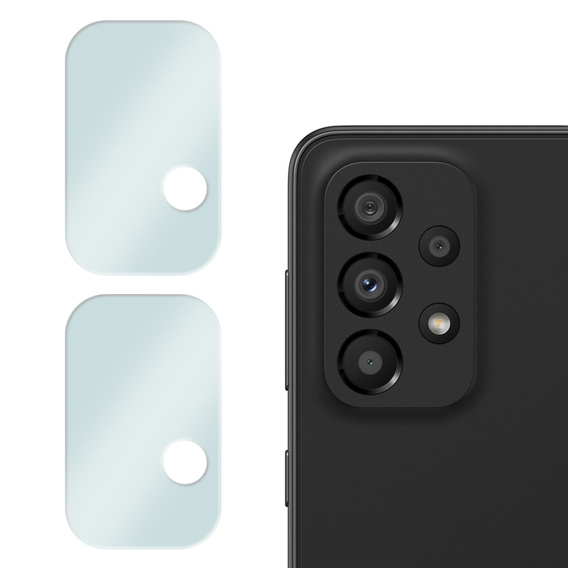 2x Szkło hartowane na aparat ERBORD do Samsung Galaxy A13 4G/5G, przezroczyste