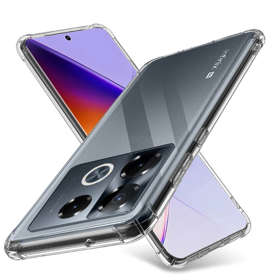 Etui do Infinix Note 40 Pro Plus, Dropproof, przezroczyste