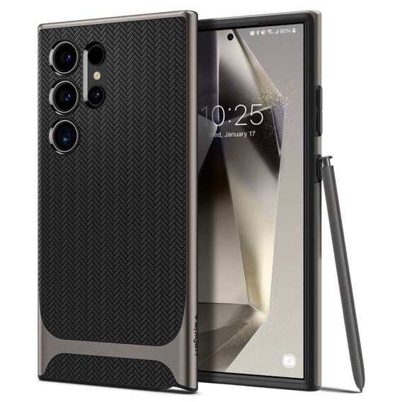 Etui SPIGEN do Samsung Galaxy S24 Ultra, Neo Hybrid, szare