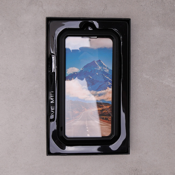 Etui Love Mei do Samsung Galaxy A54 5G, pancerne ze szkłem, czarne