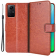 Etui z klapką do Xiaomi Redmi Note 12S, Wallet, brązowe
