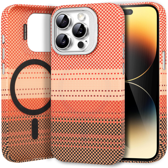 Etui do iPhone 14 Pro Max, Frame Kickstand, do MagSafe, Sunset Orange