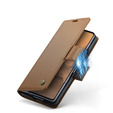Etui z klapką CASEME Litchi Wallet do Samsung Galaxy Z Fold7 5G