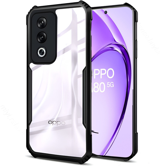 Etui do Oppo A80, AntiDrop Hybrid, czarne
