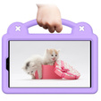 Etui do Samsung Galaxy Tab A7 Lite 8.7 T220/T225, Cute Patterns, z podstawką, Fioletowe