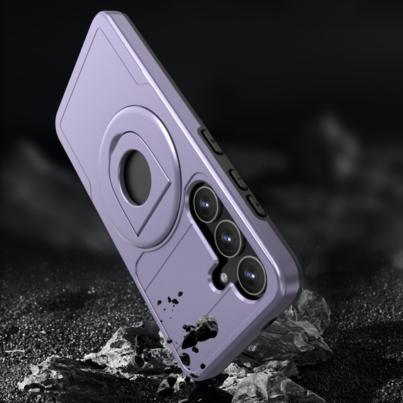 Etui do MagSafe do Samsung Galaxy S24, Military Magnet, fioletowe