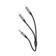 Hoco UPA21 Kabel audio AUX 2w1 – rozdzielacz Jack 3,5 mm