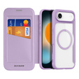 Etui Dux Ducis do iPhone 17 Air, Skin X Pro,  z klapką, do MagSafe, fioletowe