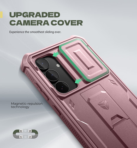 Etui pancerne Dexnor Full Body (Two Frames) do Samsung Galaxy S25 FE