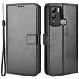 Etui z klapką do Infinix Hot 12i 4G, Crazy Horse Wallet, czarne