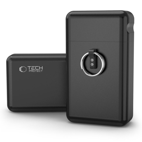 Etui Klatka Faradaya Tech-Protect, na klucz do samochodu, antykradzieżowe RFID KLR200, czarne