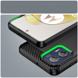 Etui do Motorola Moto G73 5G, Karbon, czarne