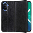 Etui z klapką do Huawei Nova Y70 4G, Split Leather, czarne