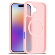Etui Matt Case do iPhone 17, do MagSafe, półprzezroczyste różowe