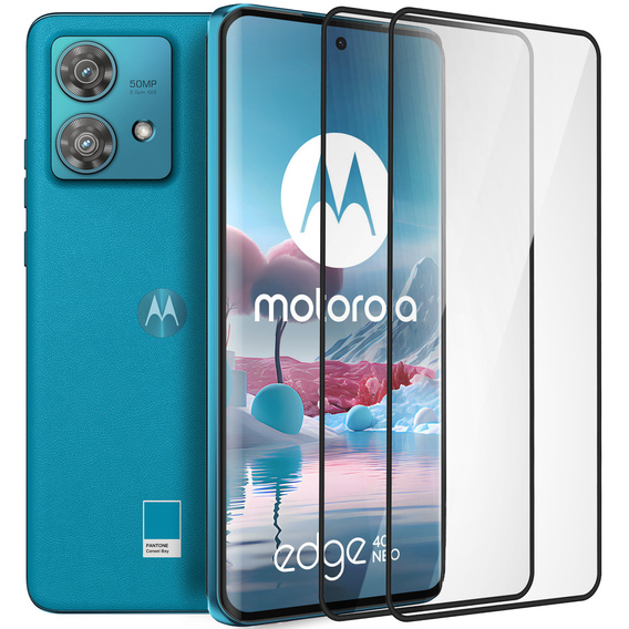2x Szkło Hartowane ERBORD 3D do Motorola Edge 40 Neo – ochrona całego ekranu