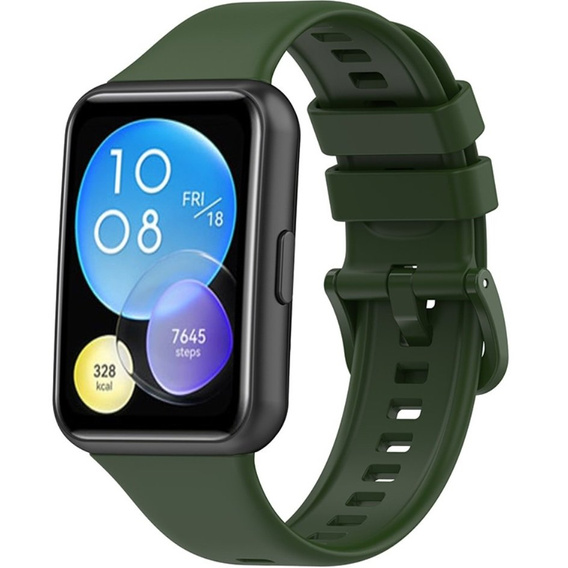 Pasek Silikonowy do Huawei Watch Fit 2, Zielony