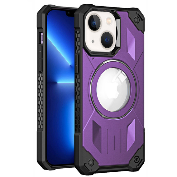 Etui do iPhone 13, Heavy Duty MagSafe, fioletowe