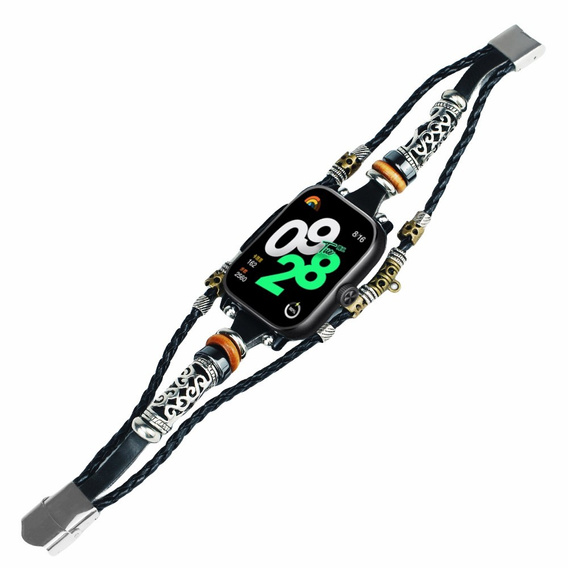 Pasek Skórzany do Xiaomi Redmi Watch 4, Czarny