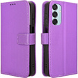Etui z klapką do Samsung Galaxy M15 5G, Wallet Smart Magnet, fioletowe