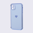 Etui do Apple iPhone 11, Electro heart, niebieskie